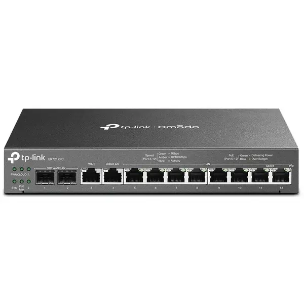 TP-LINK Router TP-Link ER7212PC, Omada 3in1, VPN, PoE, Gigabit