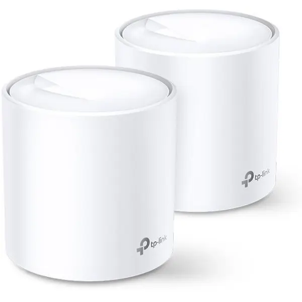 TP-LINK Sistem Mesh Wi-Fi TP-Link Deco X60(2-pack), Dual-Band, Gigabit, AX3000, cu acoperire completa pentru casa