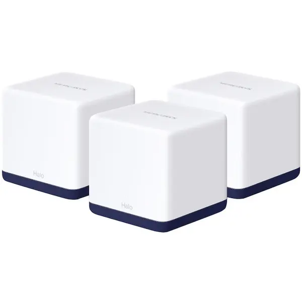 TP-LINK Sistem Wi-Fi Mesh Mercusys Halo H50G(3-pack), AC1900, Full Gigabit, cu acoperire completa pentru casa