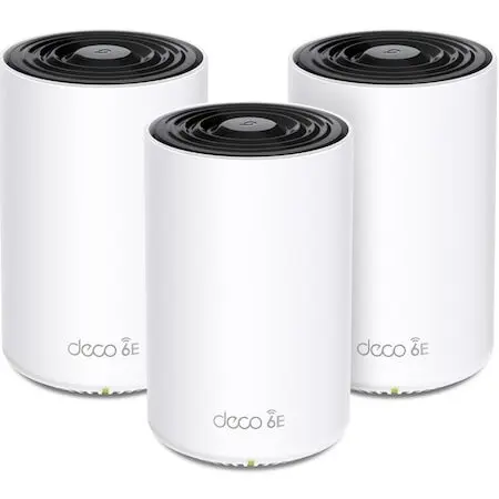 TP-LINK Sistem Wi-Fi Mesh Tp-Link Deco XE75(3-pack), AXE5400, Tri-Band Gigabit, Wi-Fi 6E