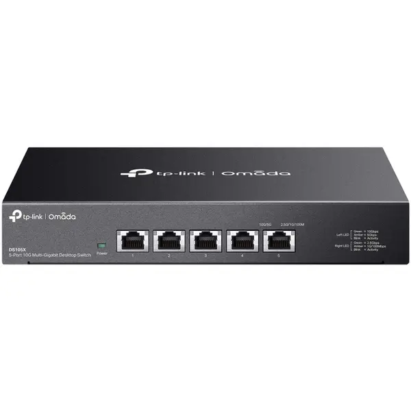 TP-LINK Switch TP-LINK Omada 5-Port ,10Gigabit, DS105X, Negru