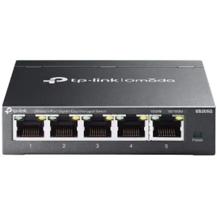 TP-LINK Switch TP-Link Omada ES205G Managed Gigabit Ethernet (10/100/1000) Black