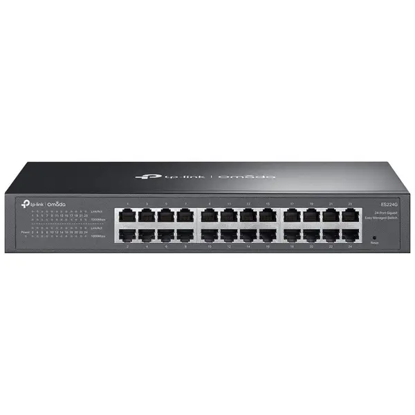 TP-LINK Switch TP-LINK Omada ES224G, 24 porturi RJ45, Gigabit, Management L2, Plug-and-Play