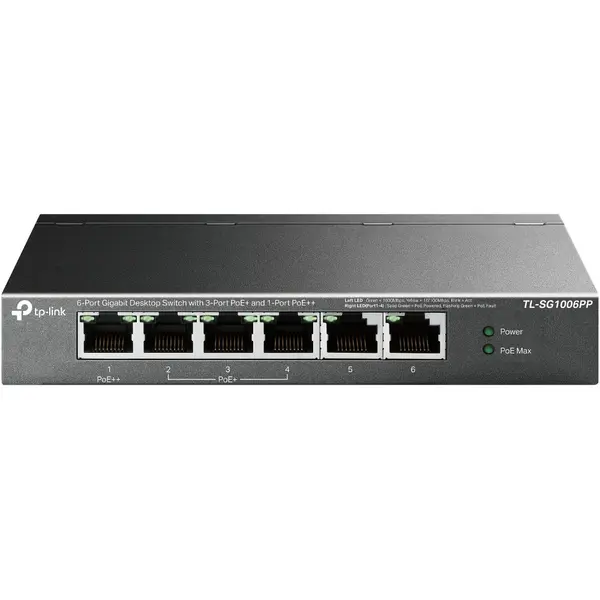 TPL SW 6P-GB PoE-3P UNMNGD DESK TP-LINK TL-SG1006PP