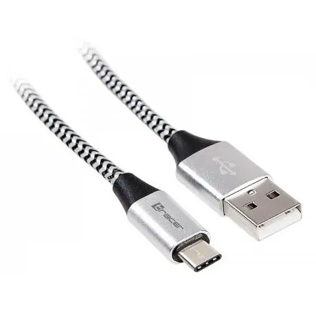 TRACER Cablu de date Tracer, USB 2.0 - USB-C, 1m, Black-Silver
