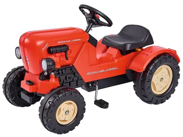 Tractor cu pedale BIG - Porsche Diesel Junior, roșu