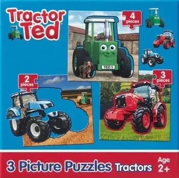 Tractor Ted 3 Picture Puzzles Tractors, Hardback/***