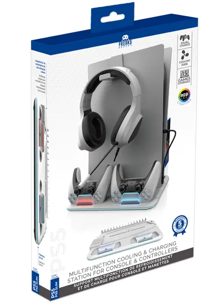 Trade Invaders Cooling And Charging Station Rgb Slim White