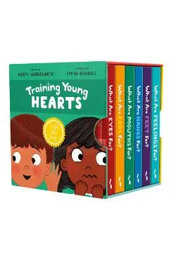 Training Young Hearts Board Books Boxed Set: 6 Lift-The-Flap Board Books & Guide for Grown-Ups - Abbey Wedgeworth