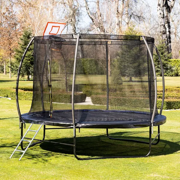 Trambulină mare Chipolino - Basketball, cu scară, 305 cm
