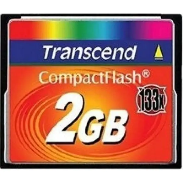 Transcend Card de Memorie Transcend Compact Flash 2GB 133X ts2gcf133