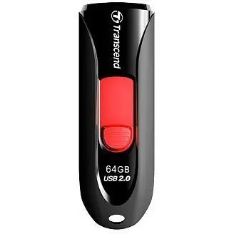Transcend Memorie USB Transcend Jetflash 590 64GB USB 2.0 negru / rosu