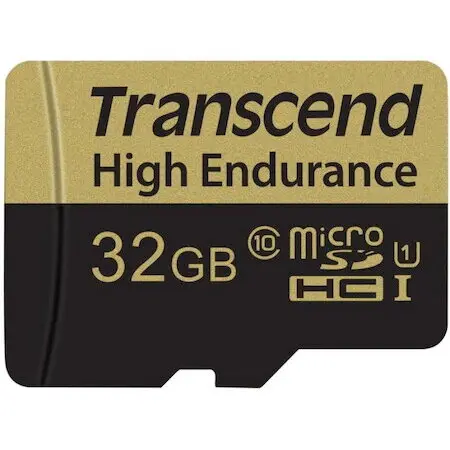 Transcend Memory Card microSDXC Transcend High Endurance 32GB, Class 10, UHS-I U1 + Adaptor SD