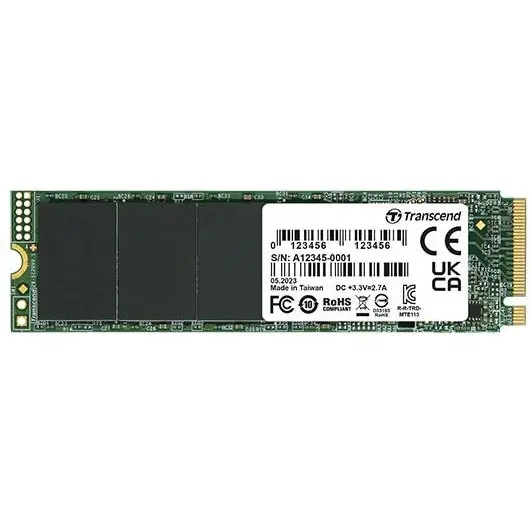Transcend Solid-State Drive (SSD), Transcend, MTE115S, 1TB, M.2, 2280, NVMe