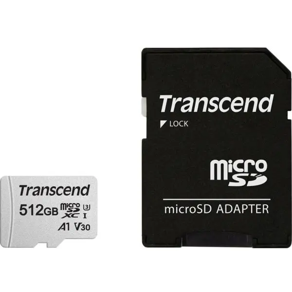 Transcend TRANSCEND 512GB microSD w/ adapter UHS-I U3 A1