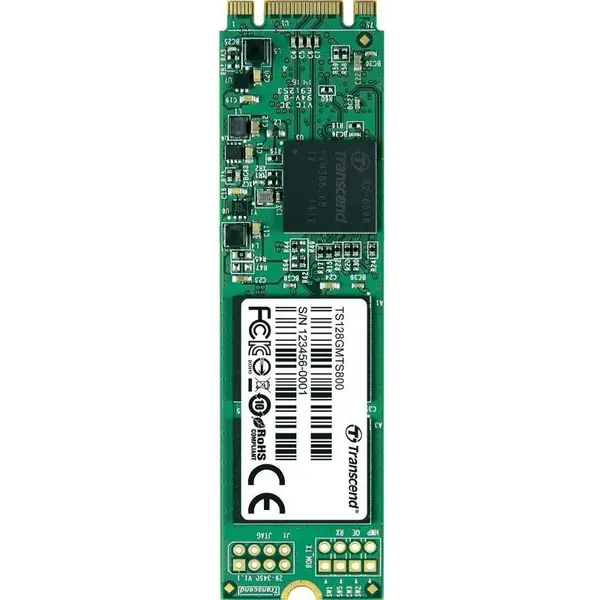 Transcend Transcend SSD M.2 SATA 6GB/s, 2280-D2-B-M, 128GB, MLC (read/write; 520/80MB/s)