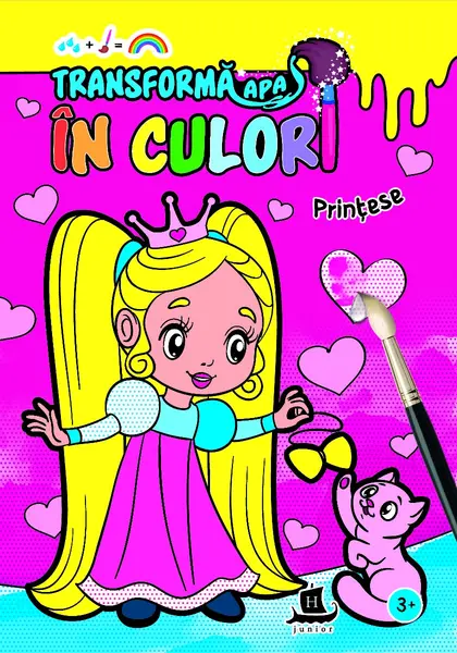 Transformă apa în culori. Prințese