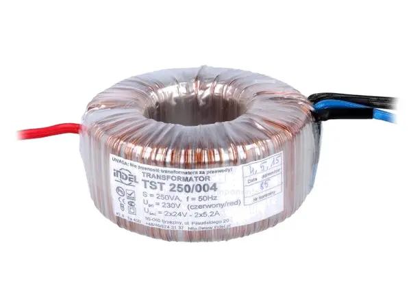 Transformator: toroidal 250VA 230VAC 24V 24V 5,2A 5,2A 2,4kg TST250W/2X24V