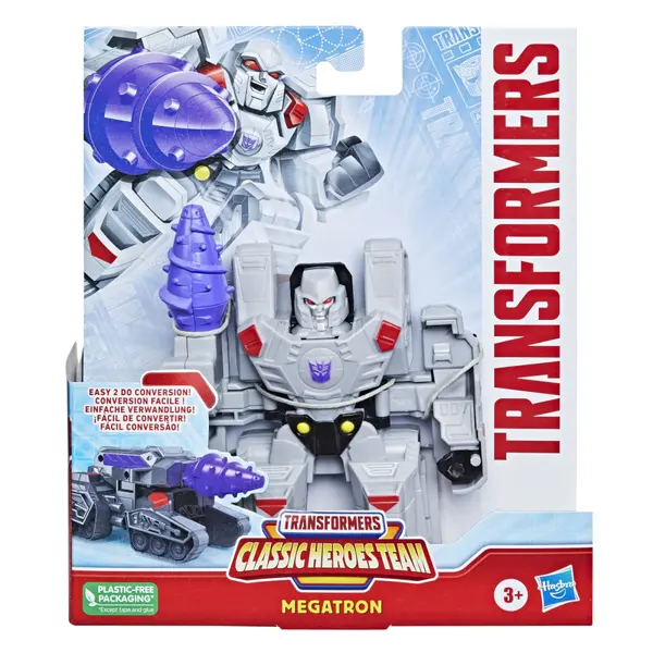 TRANSFORMERS CLASSIC HEROES TEAM ROBOT MEGATRON TRANSFORMABIL