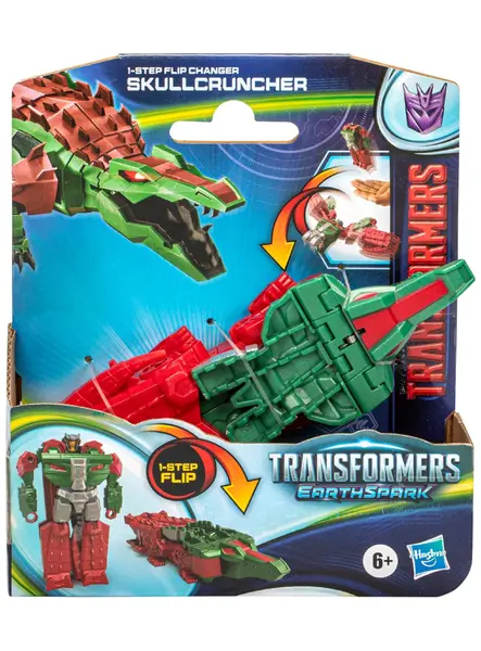 Transformers Earthspark 1-step Flip Changer Skullcruncher (f8661)