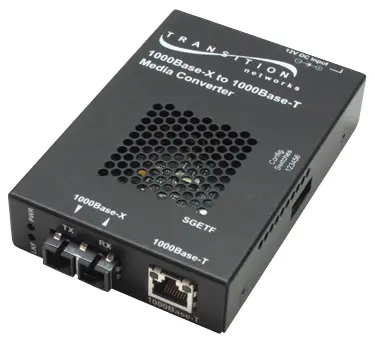 TRANSITION NETWORKS 1000BASE-SFP TO 1000BASE-T MEDIA CONVERTOR; SGETF1040-110