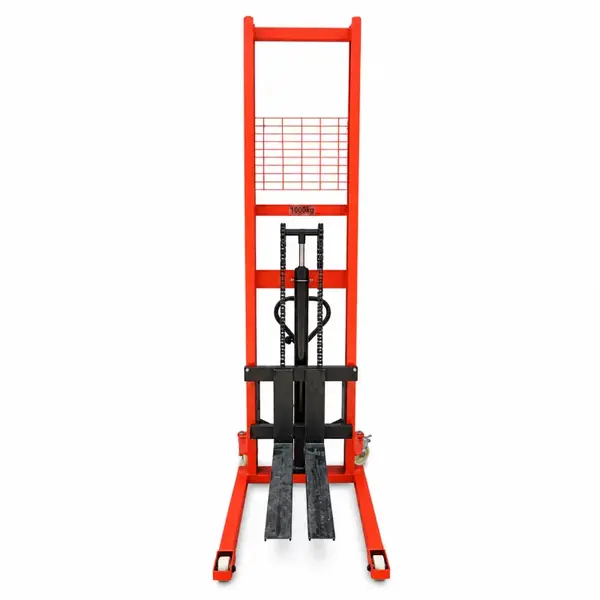 Transpalet manual 1T, inaltime de ridicare 2.0M – Furci reglabile 200-580 mm