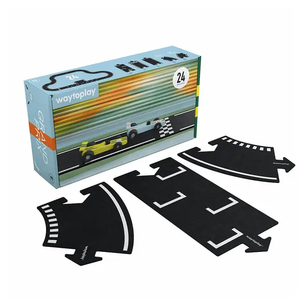 Traseu auto Waytoplay, Grand Prix, 24 piese multicolor