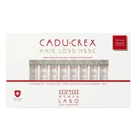 Tratament impotriva caderii avansate a parului pentru femei, 20 fiole, Cadu-Crex