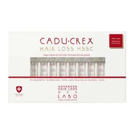 Tratament impotriva caderii severe a parului pentru barbati, 20 fiole, Cadu-Crex