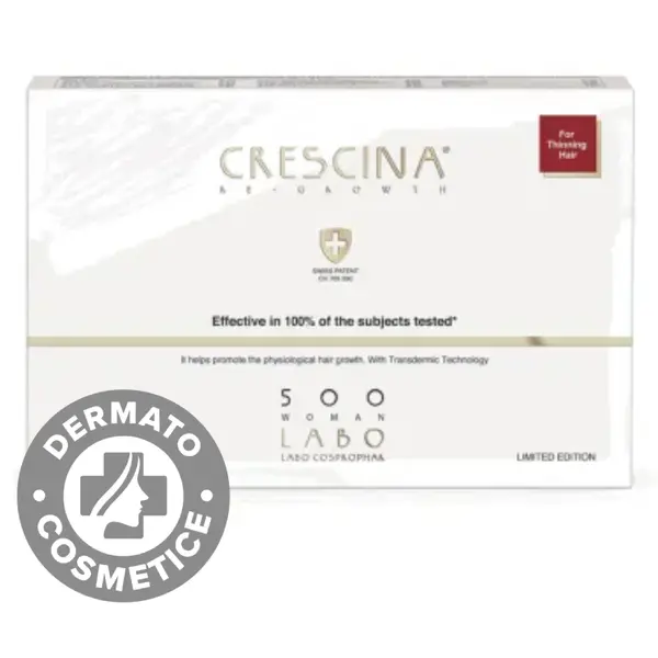 Tratament pentru femei Re-growth HFSC 500 Crescina, 5 fiole, Labo
