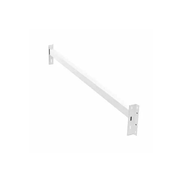 Traversa orizontala albă pentru raft profesional 1m 200kg/nivel 0,6 mm grosime