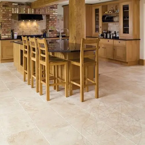 Travertin Classic Cross Cut Periat si Chituit, 61 x 30.5 x 1.2 cm
