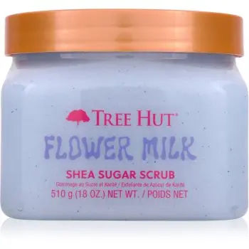 Tree Hut Shea Sugar Scrub Flower Milk exfoliant de corp cu zahăr