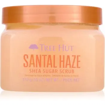 Tree Hut Shea Sugar Scrub Santal Haze exfoliant de corp cu zahăr