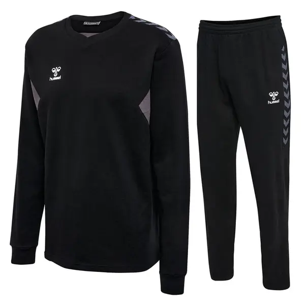 Trening hummel AUTHENTIC COTTON SWEAT UNISEX - 2001 Black, XXL
