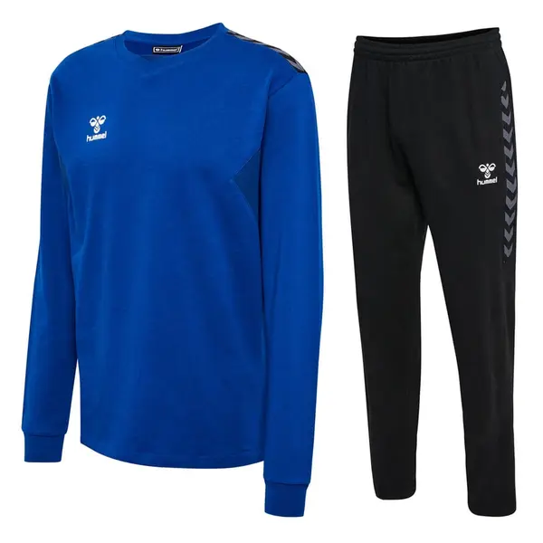 Trening hummel AUTHENTIC COTTON SWEAT UNISEX - 7045 True Blue, 3XL