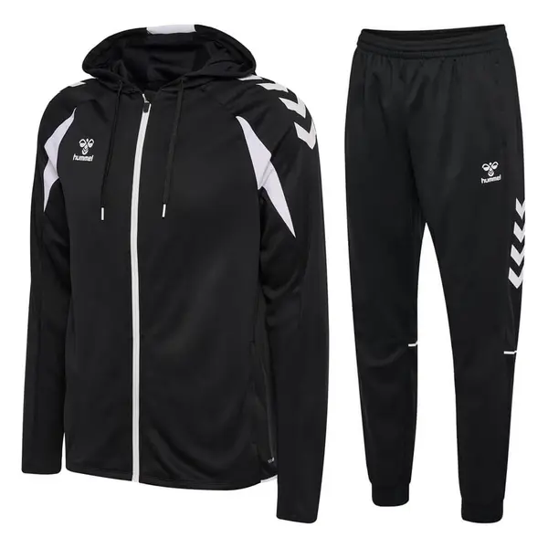 Trening hummel CORE 2.0 HOODIE ZIP - 2114 Black White, XL