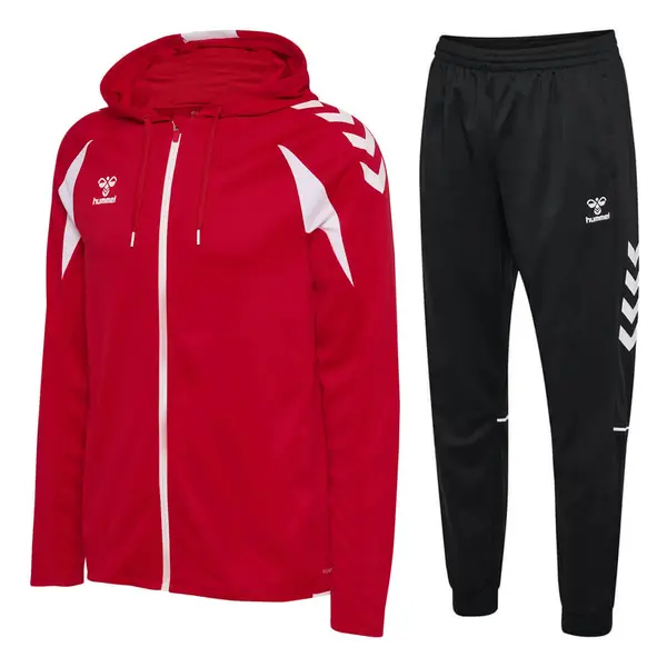 Trening hummel CORE 2.0 HOODIE ZIP - 3946 True Red White, L