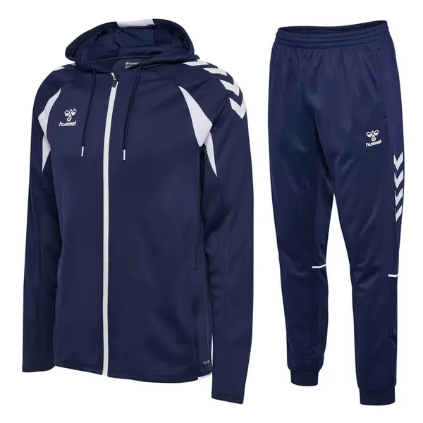 Trening hummel CORE 2.0 HOODIE ZIP - 7929 Marine White, L