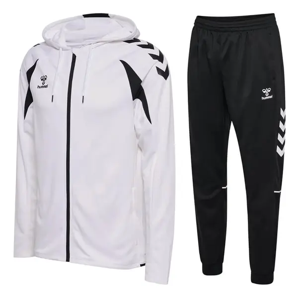 Trening hummel CORE 2.0 HOODIE ZIP - 9124 White, S