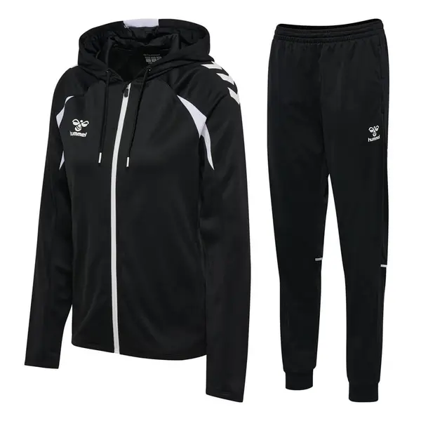 Trening hummel CORE 2.0 HOODIE ZIP WOMEN - 2114 Black White, XXL