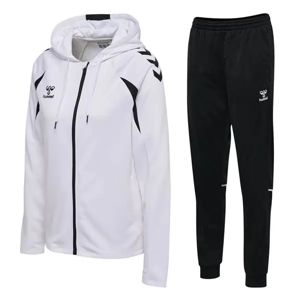 Trening hummel CORE 2.0 HOODIE ZIP WOMEN - 9124 White, L
