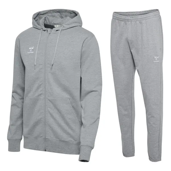 Trening hummel GO 2.0 HOODIE ZIP - 2006 Grey Melange, 3XL