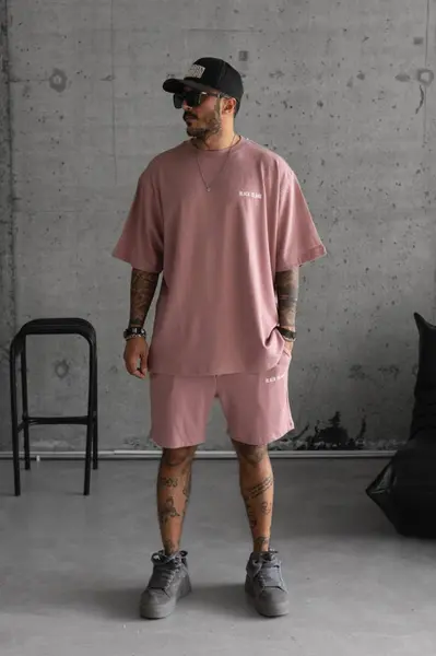 TRENING OVERSIZE BLACK ISLAND PINK TRBI29 (MĂRIME: XL)