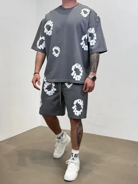 TRENING OVERSIZED 2Y PREMIUM SMOKED TRAS199(AJ6409) (MĂRIME: M)