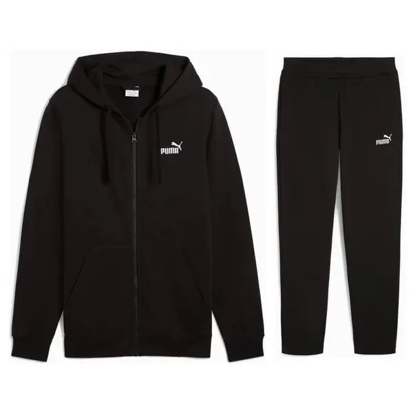 Trening Puma ESS No. 1 Logo Hoodie Zip - 01 Black, XXL