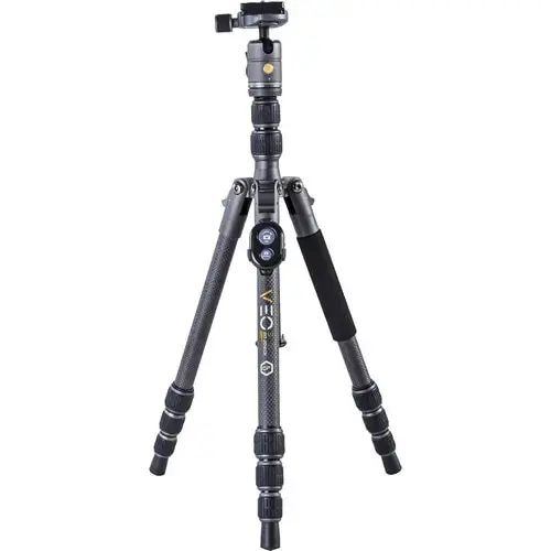 Trepied foto-video pentru telefoane Vanguard VEO 3 GO 204CB, Fibra carbon, Negru/Gri