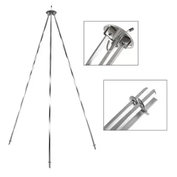 Trepied Inox pentru Ceaun, Perfect Home, 117 cm