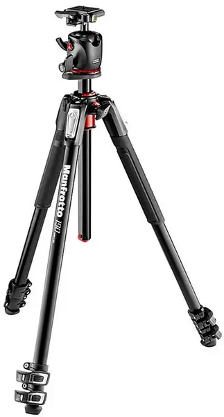 Trepied Manfrotto - 190XPro3, cu cap BHQ2, 9-171.5cm, negru