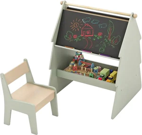 Trepied pentru copii Costway 2 în 1 - cu scaun